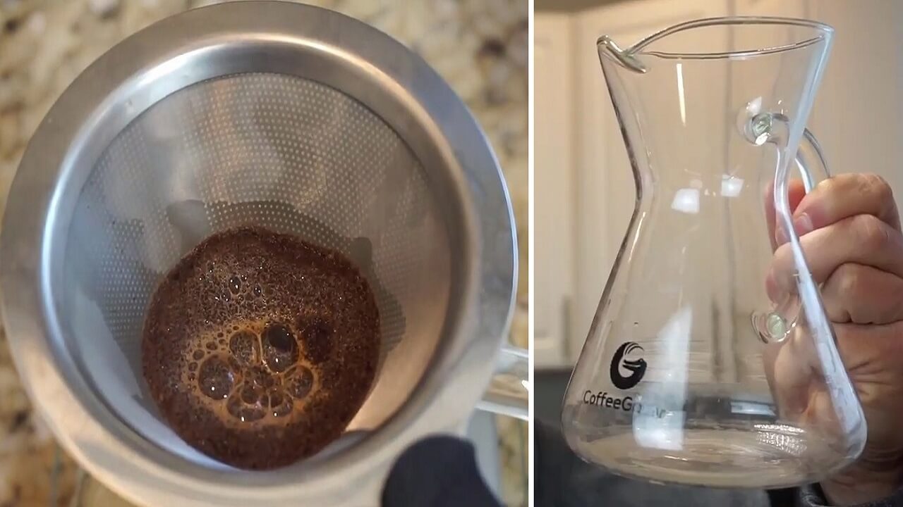 Pour Over Coffee Maker-Coffee Gator Paperless Stainless Steel Filter