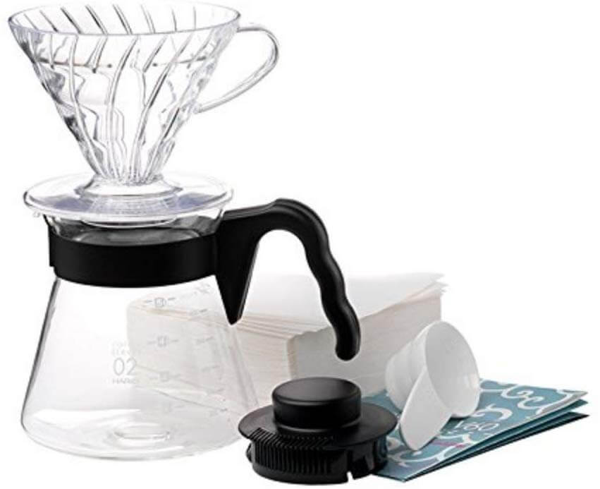 Pour Over Coffee Maker-Hario V60  Pour Over Starter Set